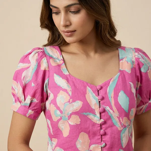 Pink_Cotton_Premium_Top_For_Women