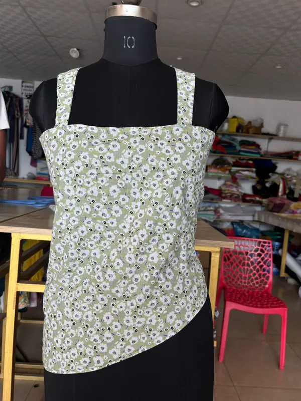 Green_Cotton_Premium_Backless_Top_For_Women