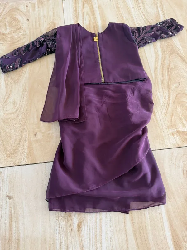 Purple_Gorget_Premium_Draped_Kurung_Saree_Gown_For_Girl