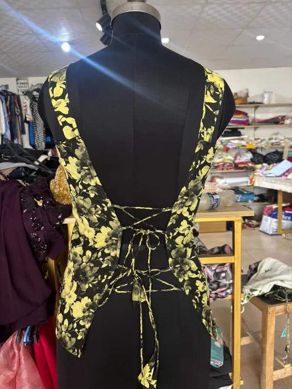 Yellow__And_Black_Cotton_Premium_Top_For_Women