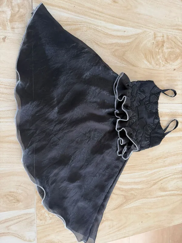 Black_Georgette_Premium_Slip_Dress_For_Girl