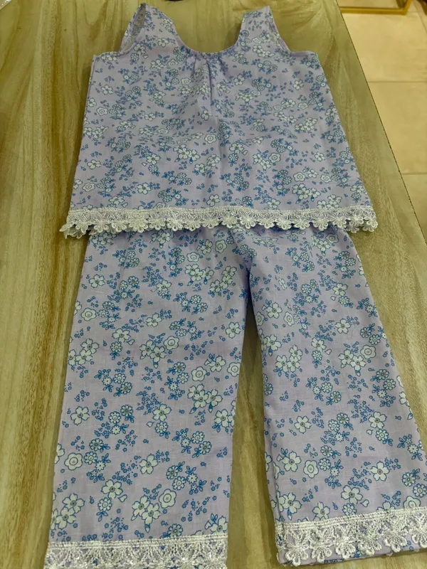Light_Purple_Cotton_Premium_Sleeveless_Top__And_Pant_Set_For_Girl