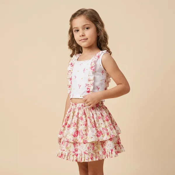 White__And_Pink_Cotton_Premium_Top_And_Skirt_Set_For_Girl