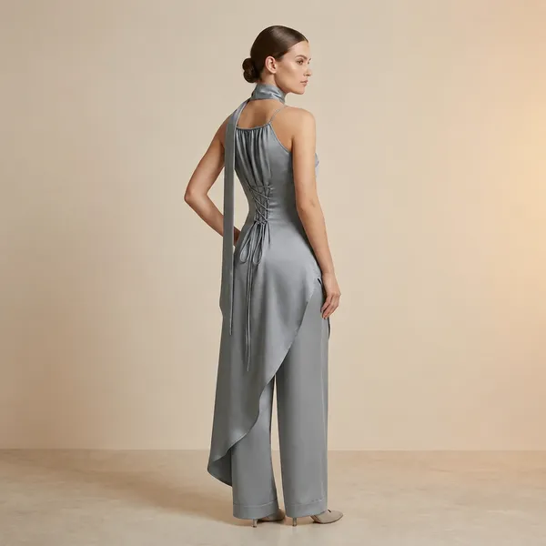 Grey_Silk_Premium__Dress_For_Women