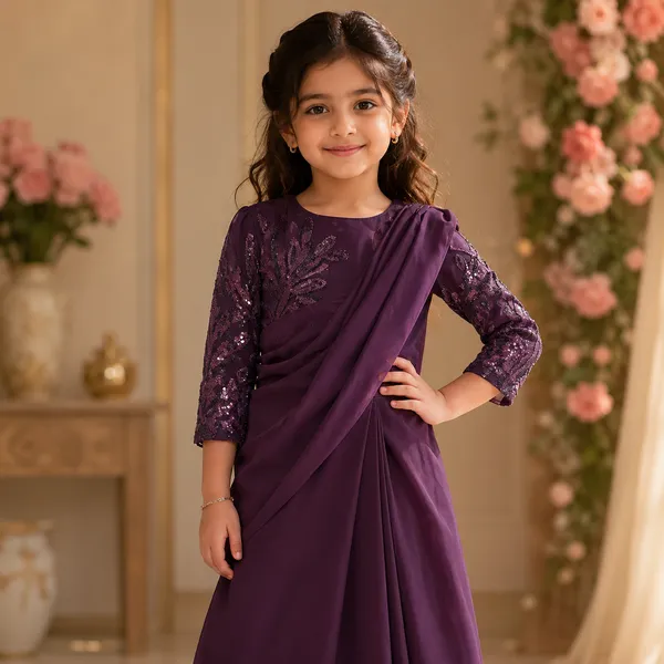 Purple_Gorget_Premium_Draped_Kurung_Saree_Gown_For_Girl