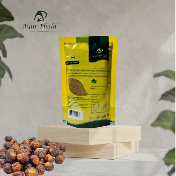 Ayurphala_Kunkudu_Churnam_Soapnut_Hair_&_Skin_Cleanser_Powder