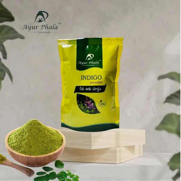 Ayurphala_Neeli_Aaku_Churnam_Indigo_Leaf_Hair_Color_&_Shine_Powder