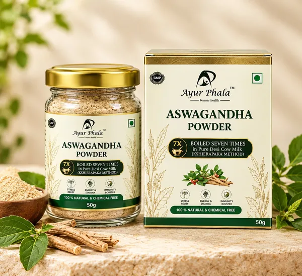 Aswagandha_Powder_-_7_Times_(Bhavaned)_In_Desi_Cow_Milk