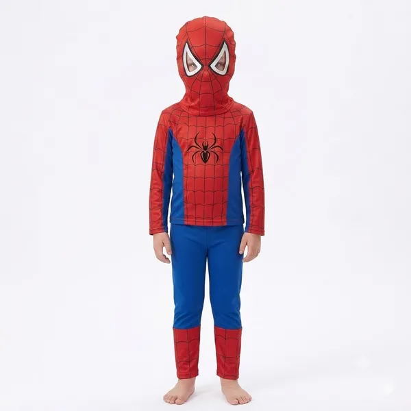 Raj_Costume_Boys_Superhero_Costume_Set_With_Mask_Blue_Red_Full_Sleeve_T_Shirt_Track_Pants_Kids_Fancy_Dress_For_Birthday_Party_School_Function_Stretchable_Comfortable