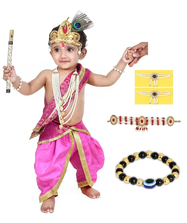 Raj_Fancy_Dresses_Krishna_Dress_For_Kids_Baby_Krishna_Dress_For_Janmashtami_With_Krishna_Mukut_Peacock_Feather_Flute_Embroidered_Krishna_Costume_For_Girl_Boy_3_Months_8_Years