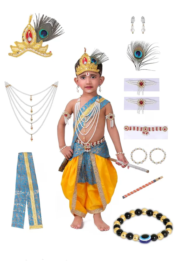 Raj_Fancy_Dresses_Krishna_Dress_For_Kids_Baby_Krishna_Dress_For_Janmashtami_With_Krishna_Mukut_Peacock_Feather_Flute_Embroidered_Krishna_Costume_For_Girl_Boy_3_Months_8_Years