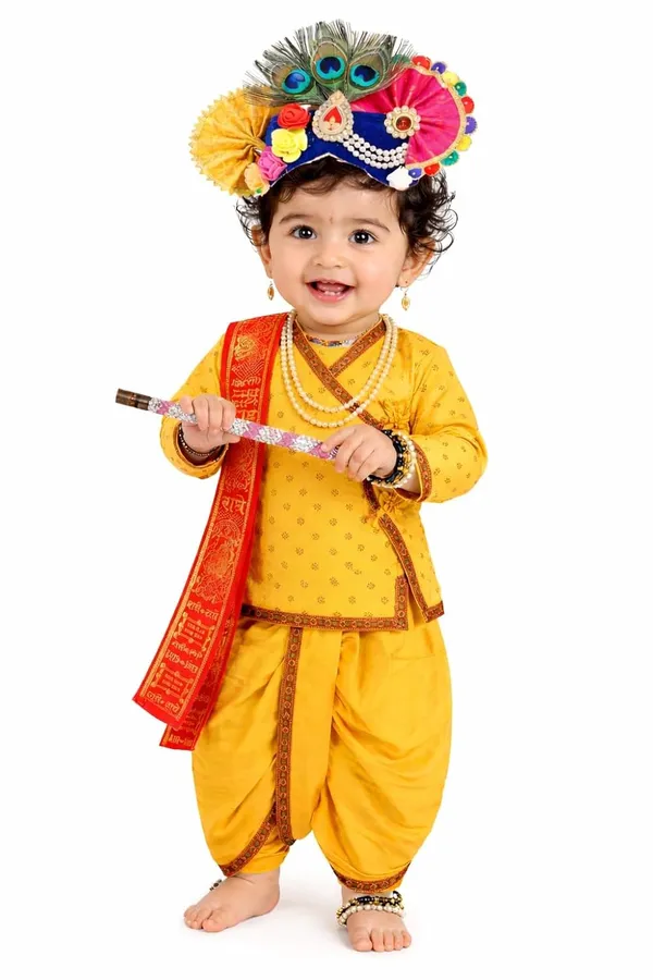 Raj_Fancy_Dresses_Krishna_Dress_For_Kids_Baby_Krishna_Dress_For_Janmashtami_With_Krishna_Mukut_Peacock_Feather_Flute_Embroidered_Krishna_Costume_For_Girl_Boy_3_Months_8_Years