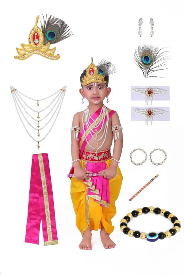 Raj_Fancy_Dresses_Krishna_Dress_For_Kids_Baby_Krishna_Dress_For_Janmashtami_With_Krishna_Mukut_Peacock_Feather_Flute_Embroidered_Krishna_Costume_For_Girl_Boy_3_Months_8_Years