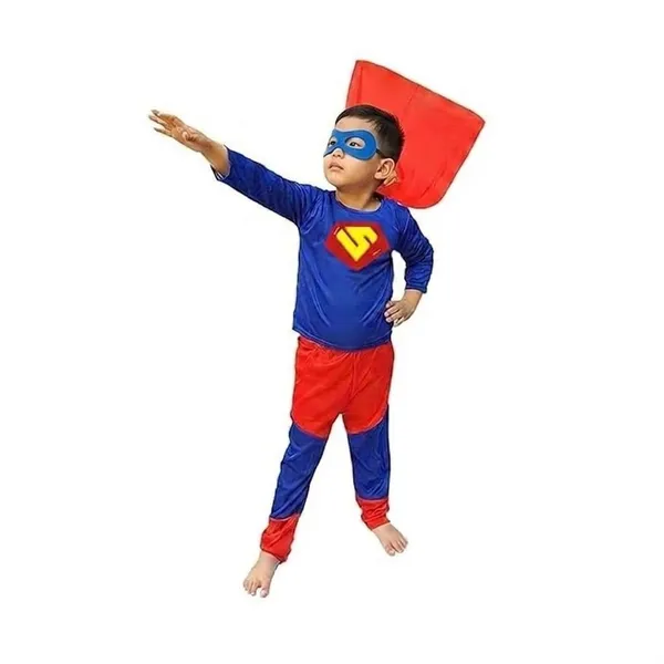 Raj_Costume_Boys_Superhero_Costume_Set_With_Mask_Blue_Red_Full_Sleeve_T_Shirt_Track_Pants_Kids_Fancy_Dress_For_Birthday_Party_School_Function_Stretchable_Comfortable