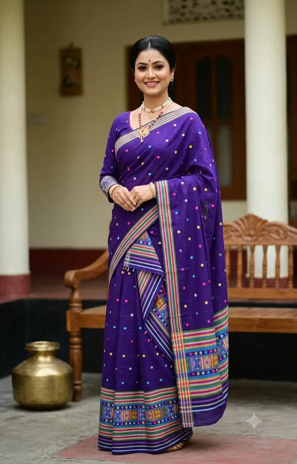 Padmini_buwa_cotton_jura_gero_buwa_handloom_design_jura_Assamese_mekhela_sador_set