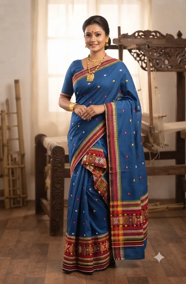 Padmini_buwa_cotton_jura_gero_buwa_handloom_design_jura_Assamese_mekhela_sador_set