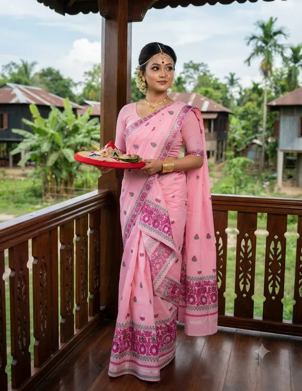Mercerised_Cotton_Mekhela_Sador_Jura_ASSAMESE_MEKHELA_CHADOR_SET