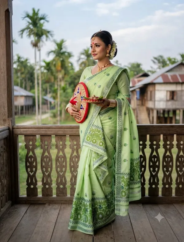 Mercerised_Cotton_Mekhela_Sador_Jura_ASSAMESE_MEKHELA_CHADOR_SET