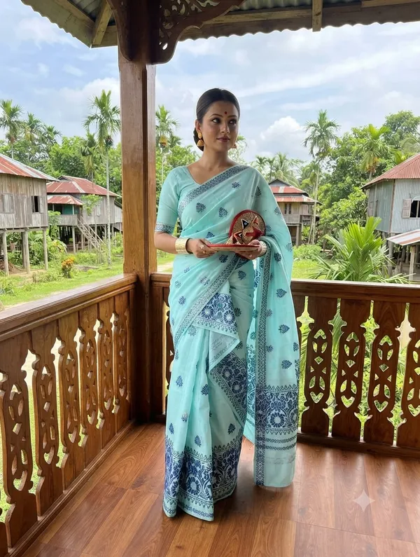 Mercerised_Cotton_Mekhela_Sador_Jura_ASSAMESE_MEKHELA_CHADOR_SET