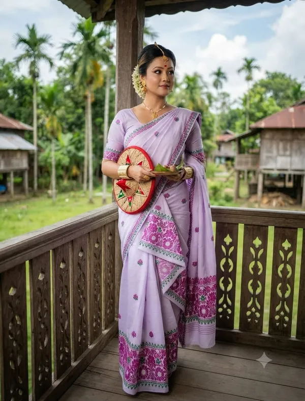 Mercerised_Cotton_Mekhela_Sador_Jura_ASSAMESE_MEKHELA_CHADOR_SET