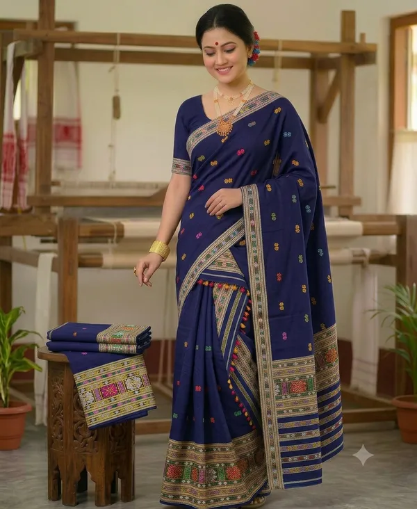 Padmini_buwa_cotton_jura_gero_buwa_handloom_design_jura_Assamese_mekhela_sador_set