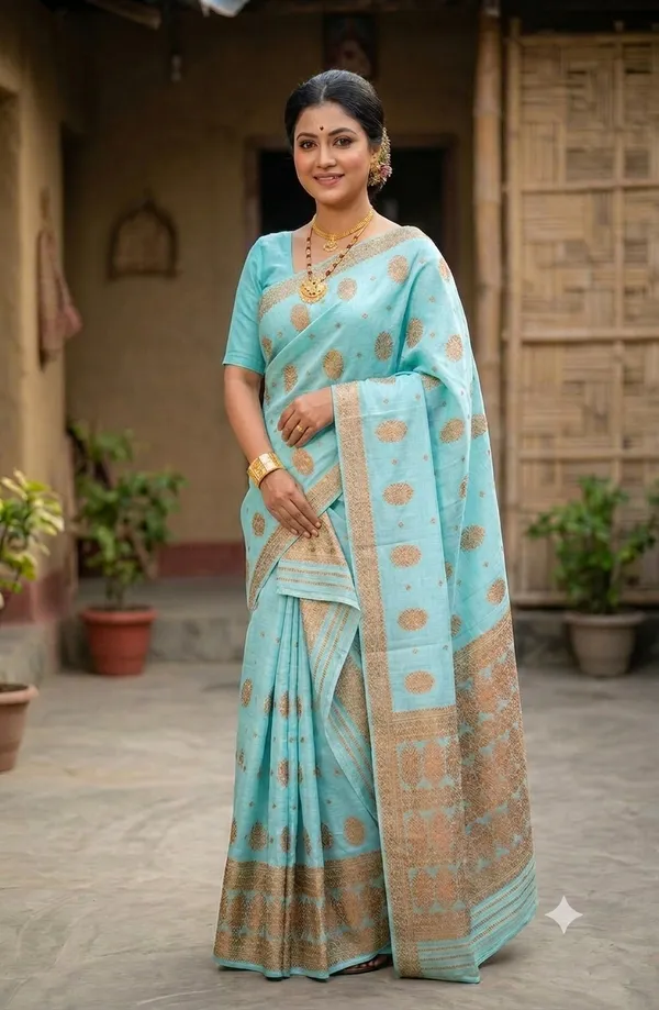 EURO_LINEN_COTTON_TRADITIONAL_ASSAMESE_HANDLOOM_LOOK_COTTON_MEKHELA_CHADOR_SET_WITH_PREMIUM_ZARI