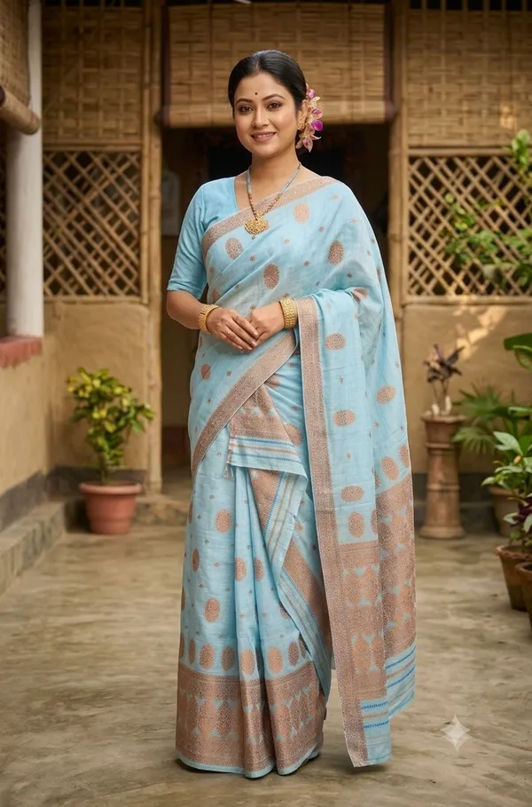 EURO_LINEN__COTTON_TRADITIONAL_ASSAMESE_HANDLOOM_LOOK_COTTON_MEKHELA_CHADOR_SET_WITH_PREMIUM_ZARI