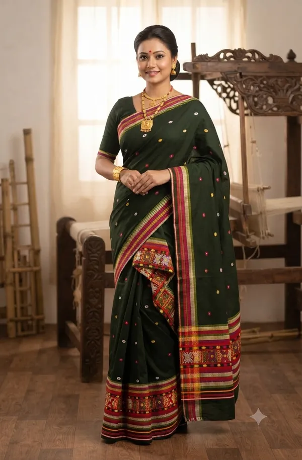 Padmini_buwa_cotton_jura_gero_buwa_handloom_design_jura_Assamese_mekhela_sador_set