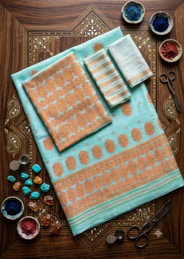 EURO_LINEN_COTTON_TRADITIONAL_ASSAMESE_HANDLOOM_LOOK_COTTON_MEKHELA_CHADOR_SET_WITH_PREMIUM_ZARI