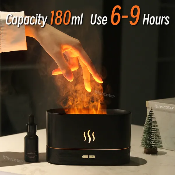 Fire_Flame_Aromatherapy_Humidifier_180ml_LED_Diffuser