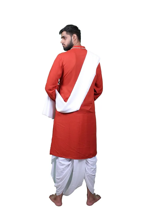 Heritage_Pure_Cotton_Bagalbandhi_Red_Ochre