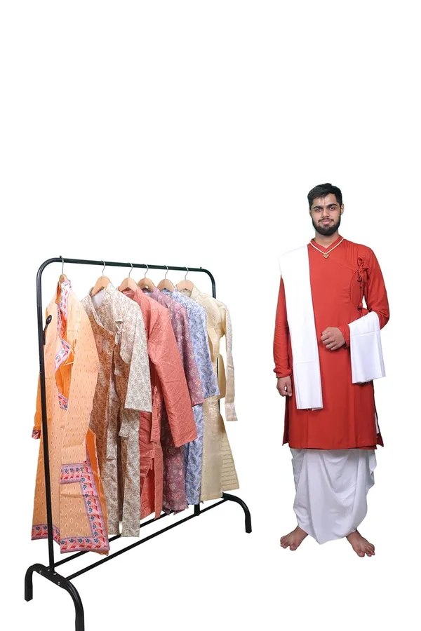 Heritage_Pure_Cotton_Bagalbandhi_Red_Ochre