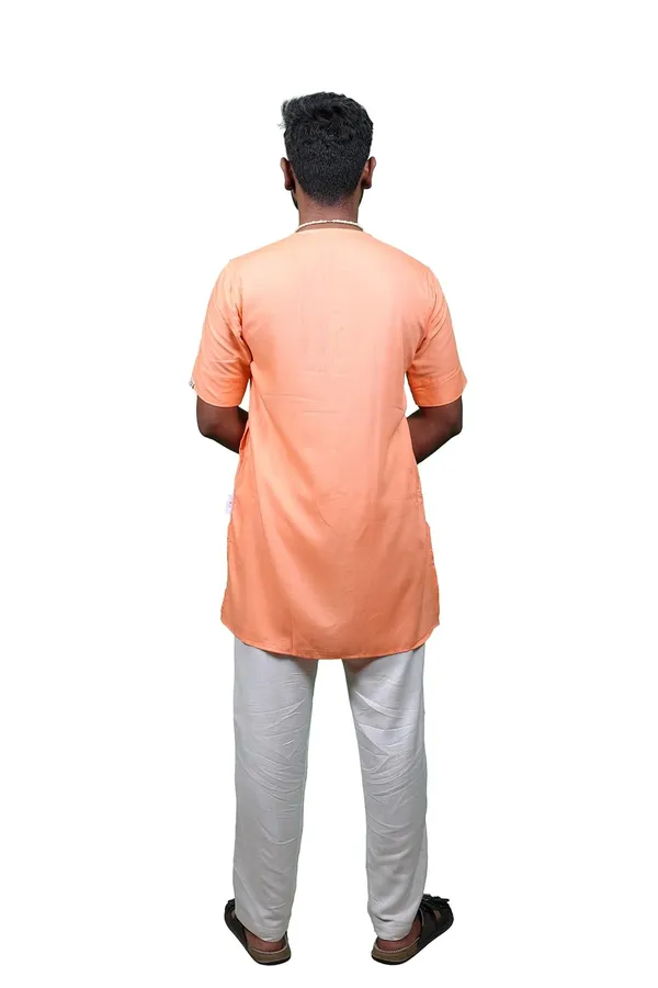 Bhagalpuri_Devotee_Kurta_Bhagalpuri_Saffron