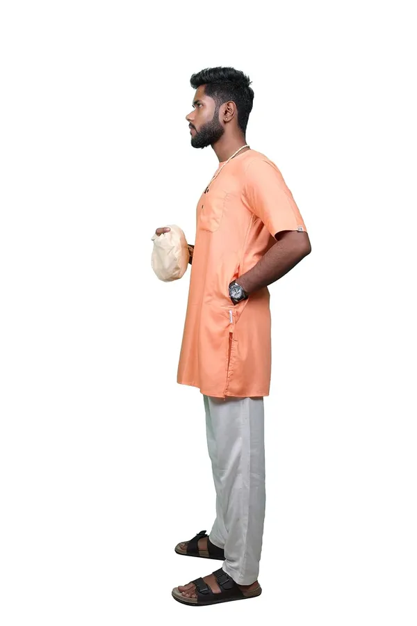 Bhagalpuri_Devotee_Kurta_Bhagalpuri_Saffron