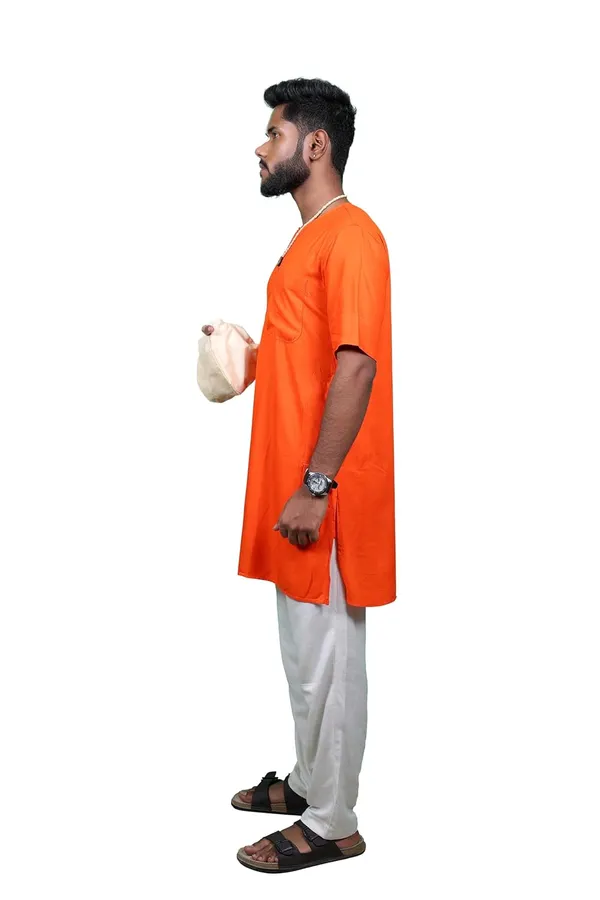 Bhagalpuri_Devotee_Kurta_Orange