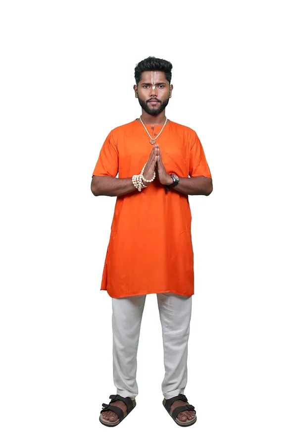 Bhagalpuri_Devotee_Kurta_Orange