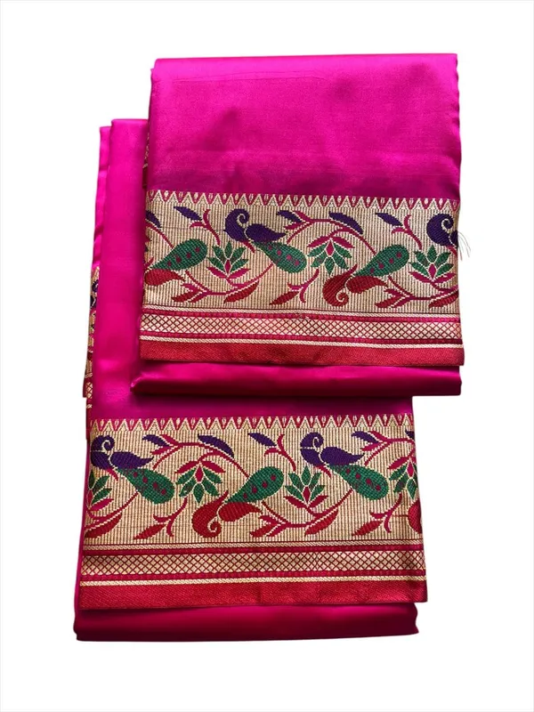 Men_Unstitched_Silk_Dhoti_Set_With_Angavastram_Traditional_South_Indian_Pattu_Pancha_For_Wedding_Temple_Festival_Wear