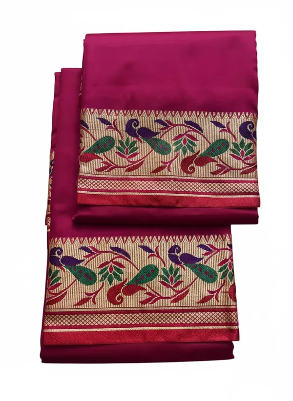 Men_Unstitched_Silk_Dhoti_Set_With_Angavastram_Traditional_South_Indian_Pattu_Pancha_For_Wedding_Temple_Festival_Wear