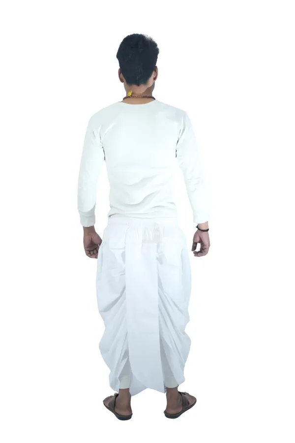 Men_Cotton_Ready_Dhoti_With_Elastic_Waistband_Comfortable_Daily_Wear_Traditional_Dhoti_Easy_Wear_No_Tie_Ready_For_Puja_Temple_Home_Use