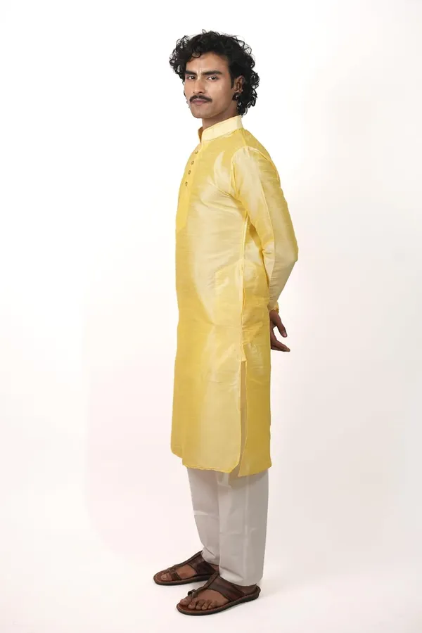 Men_Dupion_Silk_Kurta_Mandarin_Collar_Full_Sleeve_Regular_Fit_Ethnic_Wear_For_Festive_Wedding_Traditional_Occasions