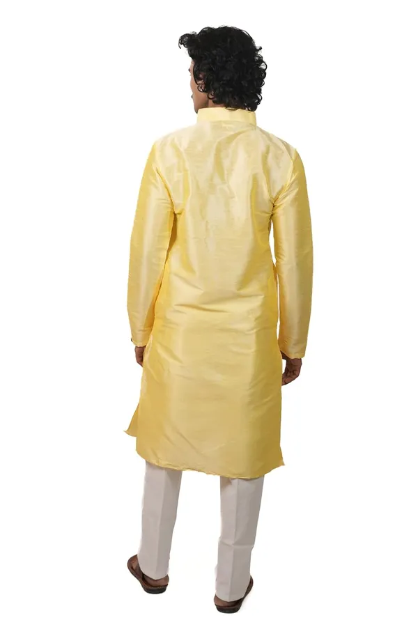 Men_Dupion_Silk_Kurta_Mandarin_Collar_Full_Sleeve_Regular_Fit_Ethnic_Wear_For_Festive_Wedding_Traditional_Occasions