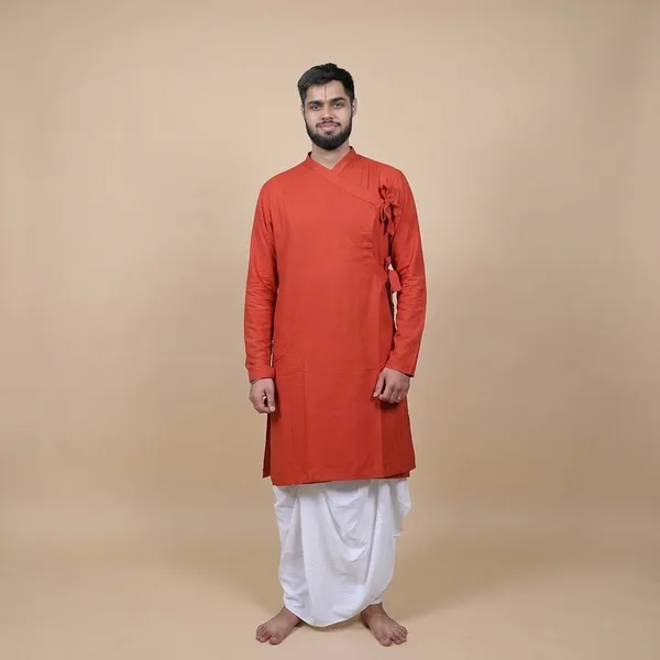 Heritage_Pure_Cotton_Bagalbandhi_Red_Ochre
