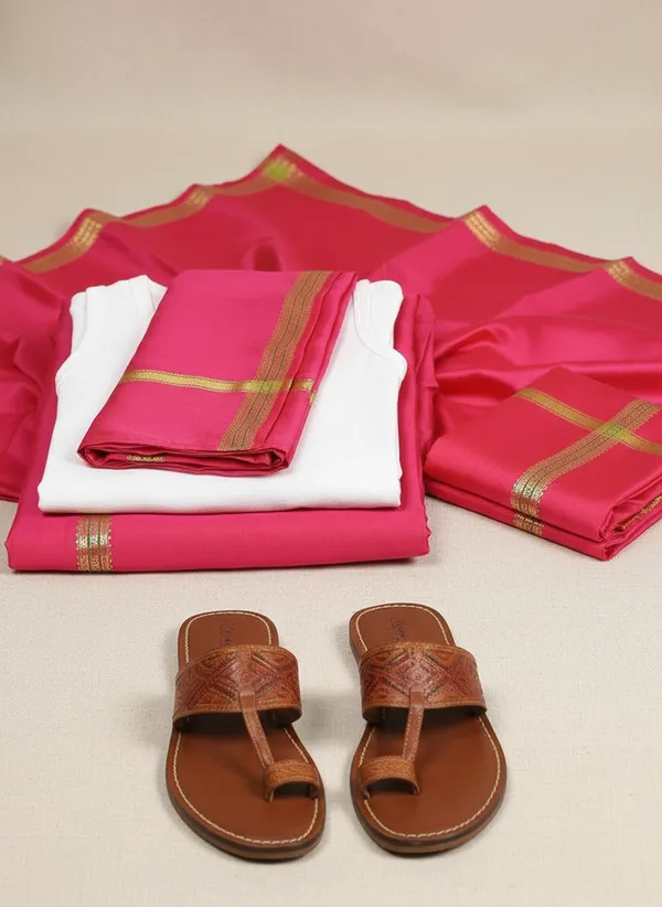 Mens_Art_Silk_Rudraskh_Border_Ready_To_Wear_Dhoti_With_Angavastram_Stitched_Dhoti_With_Elastic_Waist_Vrindavan_Dhoti_For_Puja_Festival_Wedding.