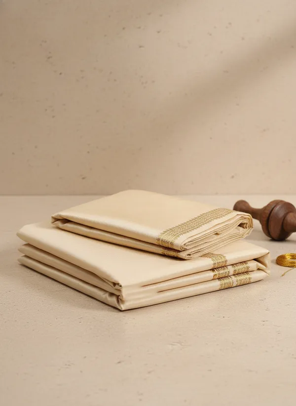 Mens_Art_Silk_Rudraskh_Border_Ready_To_Wear_Dhoti_With_Angavastram_Stitched_Dhoti_With_Elastic_Waist_Vrindavan_Dhoti_For_Puja_Festival_Wedding.