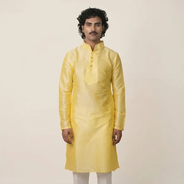 Men_Dupion_Silk_Kurta_Mandarin_Collar_Full_Sleeve_Regular_Fit_Ethnic_Wear_For_Festive_Wedding_Traditional_Occasions