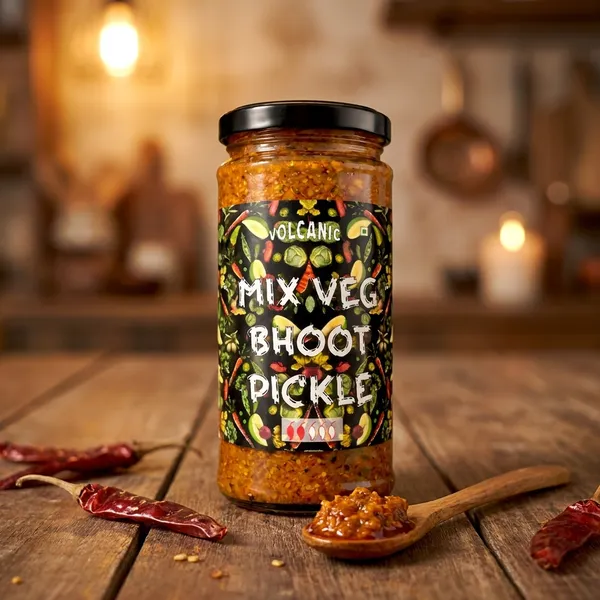 Pack_Of_2_Volcanic_Mix_Veg_Bhoot_Pickle_Hot_And_Spicy_Mixed_Vegetable_Pickle_And_Volcanic_Lemon_Bhoot_Pickle_Made_with_Bhoot_Jolokia_Chilli_
