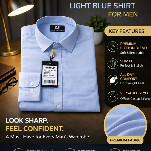 Men_Premium_Cotton_Shirt_Slim_Fit_Formal_Shirt_Office_Casual_Wear_Sky_Blue