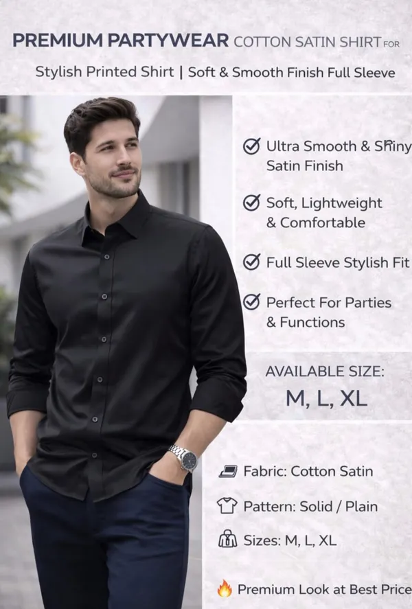 Premium_Japanese_Satin_Partywear_Shirt_For_Men_Ultra_Smooth_Shiny_Finish_Stylish_Solid_Shirt_Black