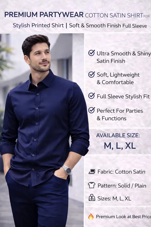 Premium_Japanese_Satin_Partywear_Shirt_For_Men_Ultra_Smooth_Shiny_Finish_Stylish_Solid_Shirt_Navy
