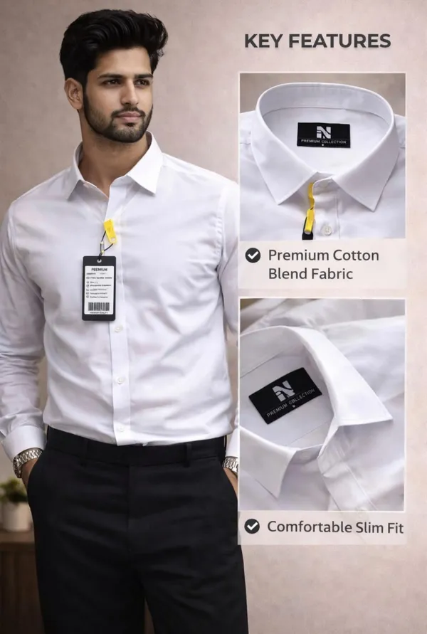 Men_Premium_Cotton_Shirt_Slim_Fit_Formal_Shirt_Office_Casual_Wear_White
